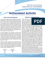 Antioxidant Activity: Analytical Progress