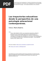 Greco, María Beatriz (2015) - Las Trayectorias Educativas Desde La Perspectiva de Una Psicología Educacional Contemporánea