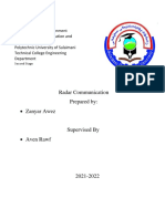 Radar Communication Prepared By: - Zanyar Awez