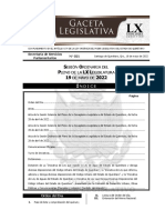 Gaceta Legislativa No. 21 Sesion Ordinaria 19 Mayo 2022