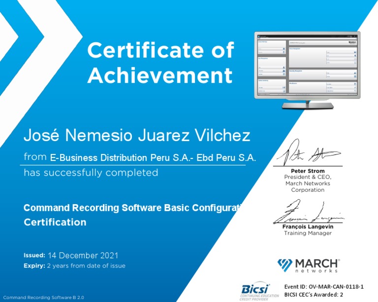 Command Professional Basic Configuration Certificate | PDF