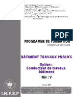 BTP 0721P - Conducteur de Travaux Bâtiment V