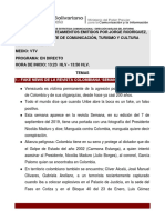 09.09.2019-.Principales Planteamientos Emitidos Por Jorge Rodríguez, Vicepresidente de Comunicación, Turismo y Cultura