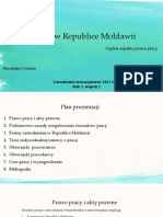 Prawo Pracy W Republice Mołdawii