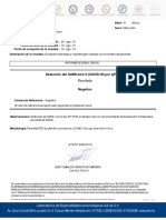 Detección Del Sars-Cov-2 (Covid-19) Por QPCR: Resultado