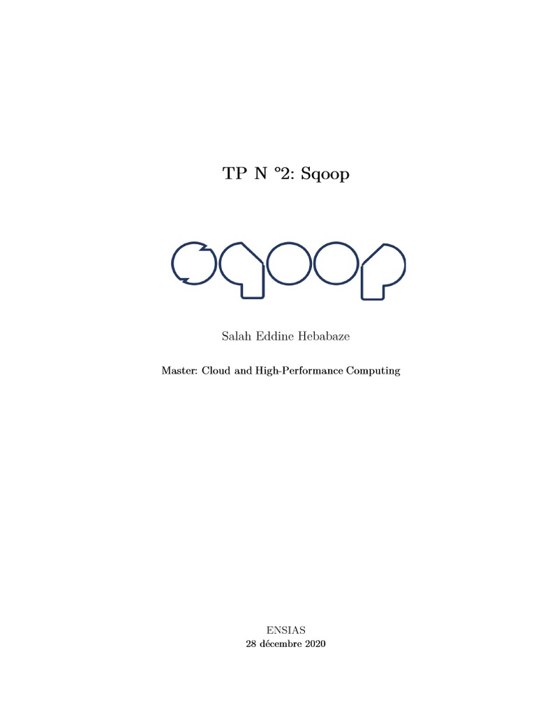 Utilisation de Sqoop avec MySQL | PDF