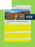 Reading Passage 1: The Dams That Changed Australia