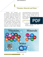 Vitamins, Minerals and Water Unit