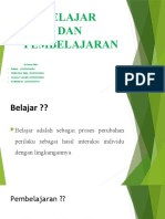 Belajar Dan Pemebelajaran