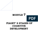Piaget' S Stages of Cognitive Development