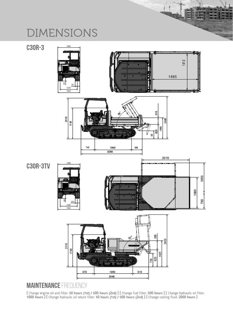 Technical Specifications and Maintenance Schedule for C30R-3 and C30R ...
