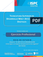 Ejercicio Profesional - Material Obligatorio - El Arte de La Comunicacion - GUIA de ESTUDIO