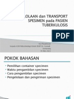 Pengelolaan Dan Pengiriman Spesimen Pasien Tuberculosis