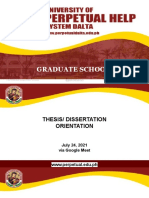 Thesis Dissertation PPT Template
