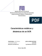 Características Estáticas y Dinámicas de Un SCR