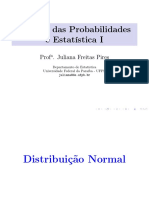 Distribuição Normal em Probabilidade e Estatística