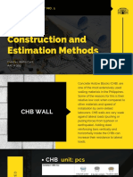 Construction and Estimation Methods