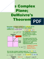 The Complex Plane Demoivre'S Theorem
