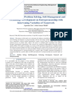 The Influence of Problem Solving, Self-Management and Technology Development On Entrepreneurship With Intervening Variables of Teamwork