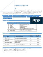 Prajwal Siddarth: Curriculum Vitae