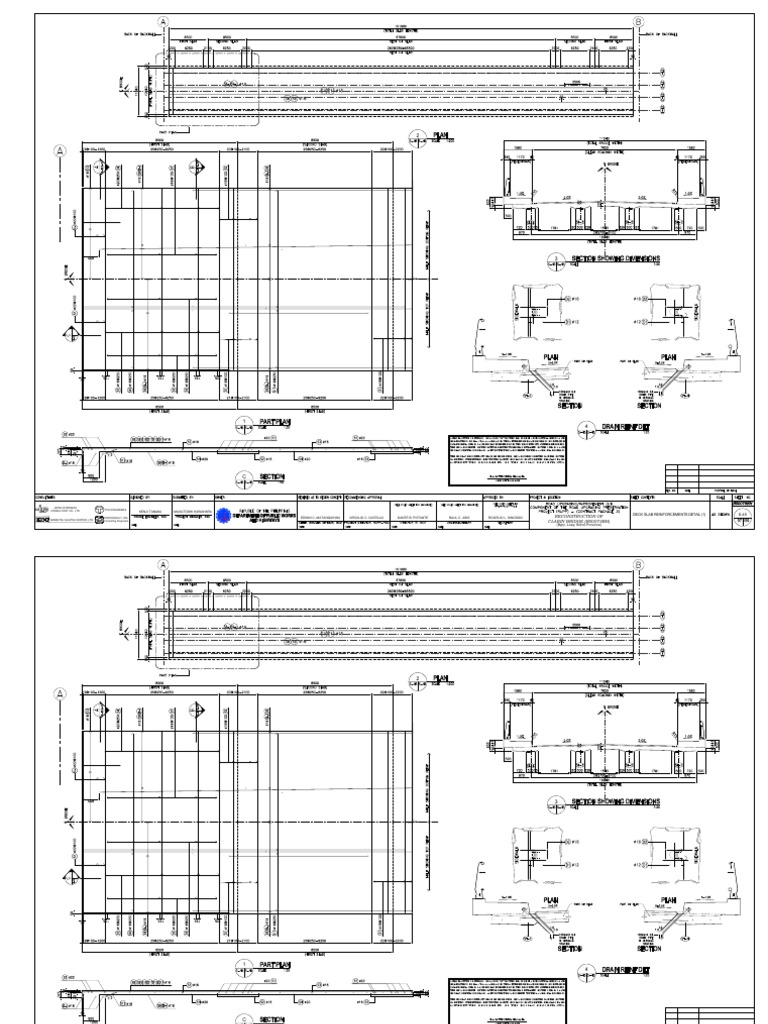 Clarin Bridge Deck Slab Reinforcement Details | PDF