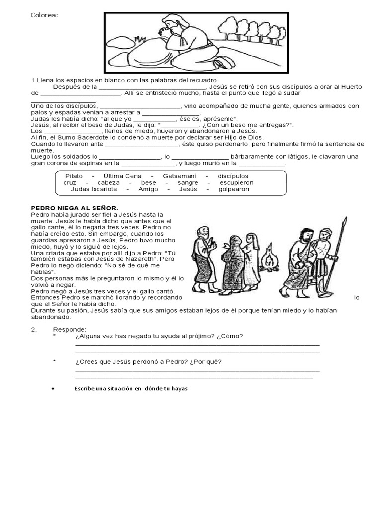 La Pasion de JESUS | PDF | Jesús | San Pedro