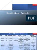 Back To School - April Offer