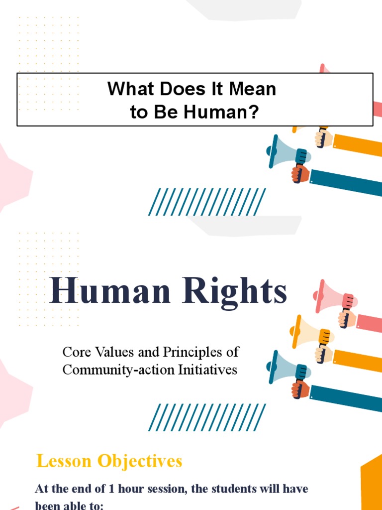 Core Values and Principles of Human Rights Organizations | PDF | Human ...