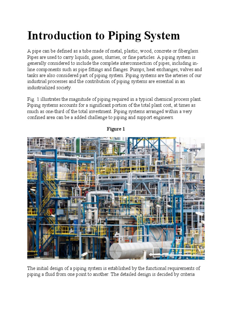 Overview of Piping Systems | PDF | Pipe (Fluid Conveyance) | Chemical ...