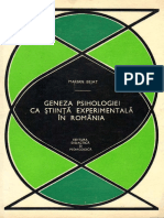 Marian Bejat - Geneza Psihologiei CA Știință Experimentală În România-Editura Didactică Și Pedagogică (1972)