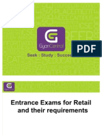 Entrance Exams For Retail and Their Requirements