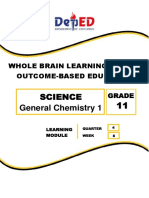 Science General Chemistry 1: Whole Brain Learning System Outcome-Based Education