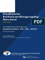 4th Annual Pediatric Echocardiography Review Brochure