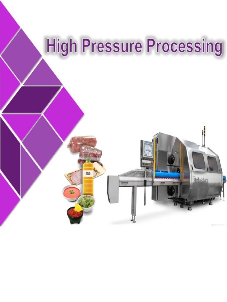 High Pressure Processing PDF Foods Food And Drink