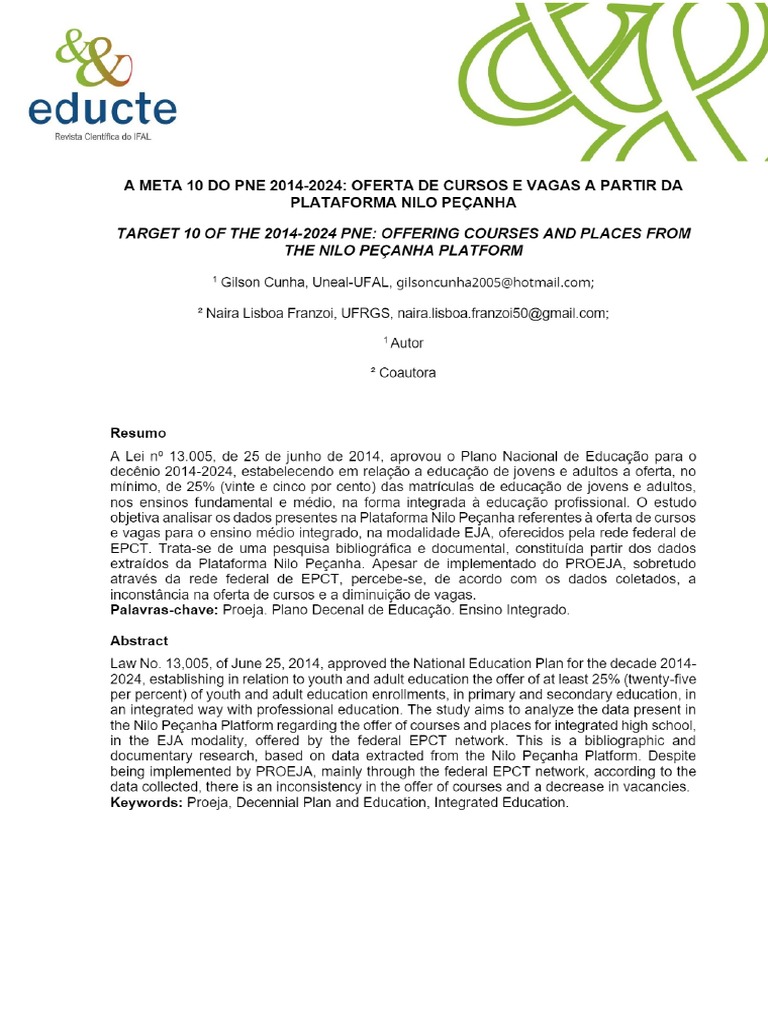 A Meta 10 Do Pne 20142024 PDF