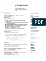 Curriculum Vitae - Chilaule, Sérgia Helena Osório