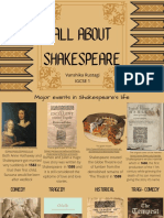 All About Shakespeare: Vanshika Rustagi Igcse 1