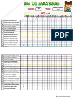 Registro de Asistencia Mes de Abril - Carlos