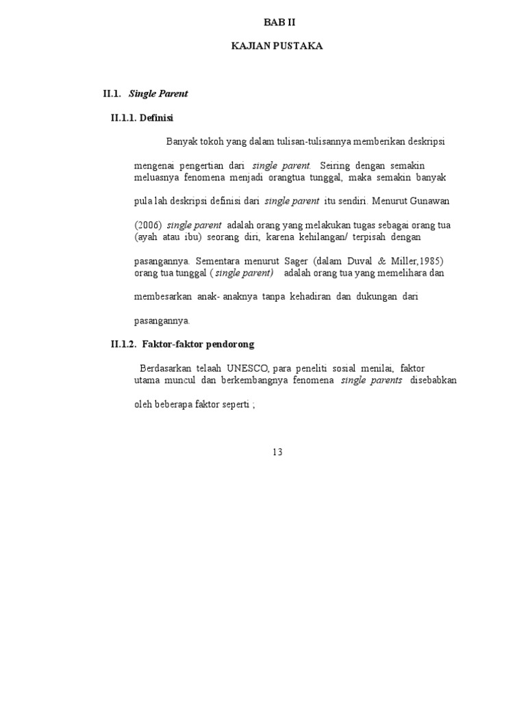 Single Parent | PDF