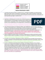 PERGUNTAS E RESPOSTAS - CONTRA A PRIVATIZAÇÃO - DEBATE (1)