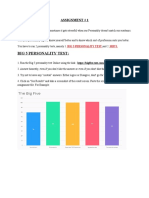 Big 5 and MBTI Personality Test - Assignment