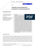Unsettling The Migration and Development Narrative. A Latin American Critical Perspective