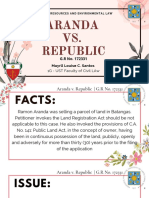 Aranda VS. Republic: Mayrll Louise C. Santos G.R No. 172331