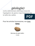 Grès (Géologie) - Wikipédia