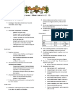 Hackmaster Combat Reference Sheet 1.3