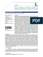 Authentik Assessment Techniques in Cognitive Aspect in Islamic Religious Education Learning at Elementary School Level