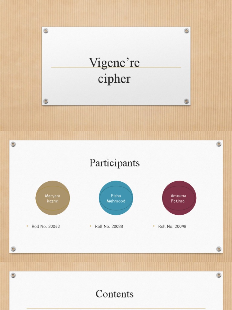 Understanding the Vigenère Cipher | PDF | Cipher | Encryption