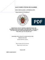 Universidad Complutense de Madrid: Facultad de Ciencias de La Información Departamento de Periodismo I