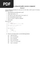 Software Testing and Quality Assurance Assignment: Exercise 1