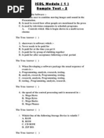 ICDL Module (1) Sample Test - 2